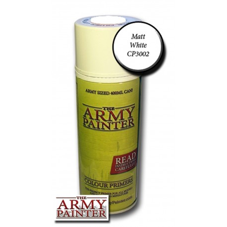 Army Painter Base Primer Matt White Spray