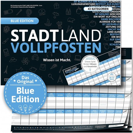 STADT LAND VOLLPFOSTEN - Blue EDITON Intelligenz ist relativ XXL