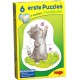 6 erste Puzzles Tierkinder