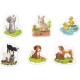 6 erste Puzzles Tierkinder