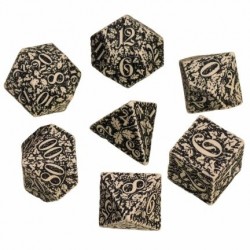 Dice Set Forest Beige Black