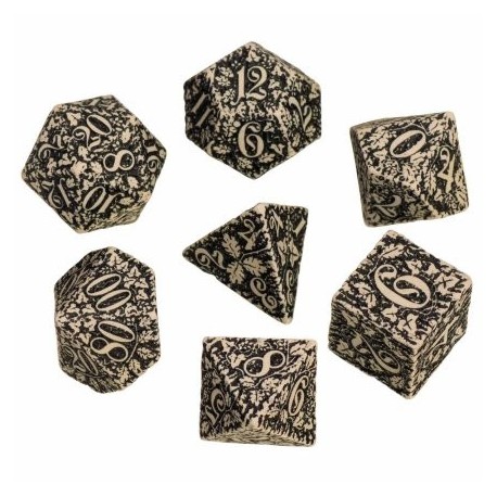 Dice Set Forest Beige Black