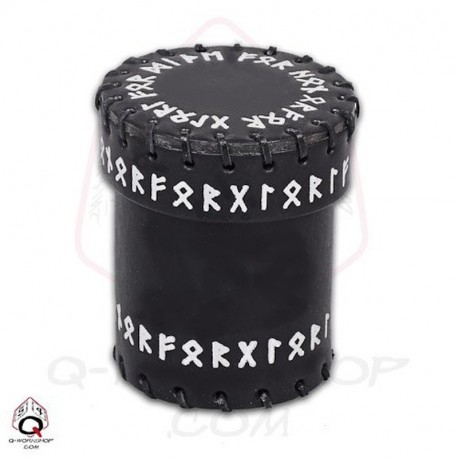 Dice Cup Runic Black