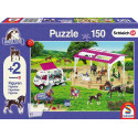 Puzzle Schleich Reitschule und Tierärztin 150T