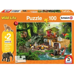 Puzzle Schleich Forschungsstation Croco 100T