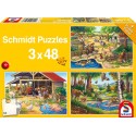 Puzzle Alle meine Lieblingstiere 3x48T