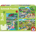 Puzzle Ein Tag im Zoo 3x24T