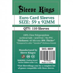 Sleeve Kings Euro Card Sleeves (59x92mm) 110 Pack
