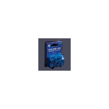 50 FFG-Wooden Tokens BLUE FFS35