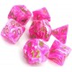 CHX27454 Vortex Pink w/gold Signature Polyhedral 7-Die Sets