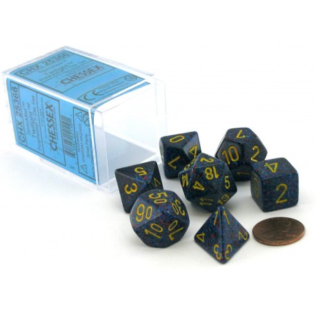 CHX25366 Twilight Speckled Polyhedral 7-Die Sets