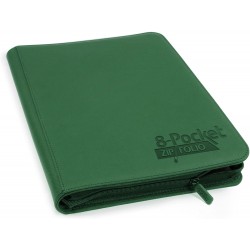 Ultimate Guard 8 Pocket QuadRow Zipfolio Xenoskin Green