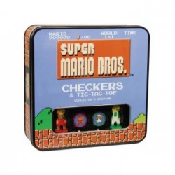 Super Mario Bros Classic Combo Checkers/Tic Tac Toe (Tin) - EN