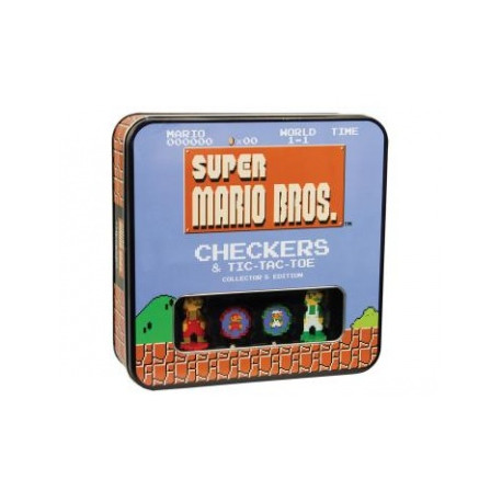 Super Mario Bros Classic Combo Checkers/Tic Tac Toe (Tin) - EN