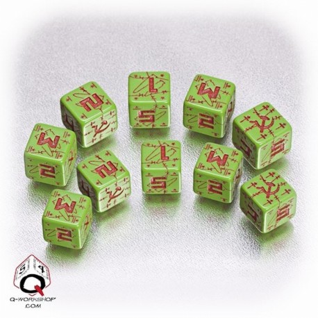 Soviet Dice: Grün/Rot (10)