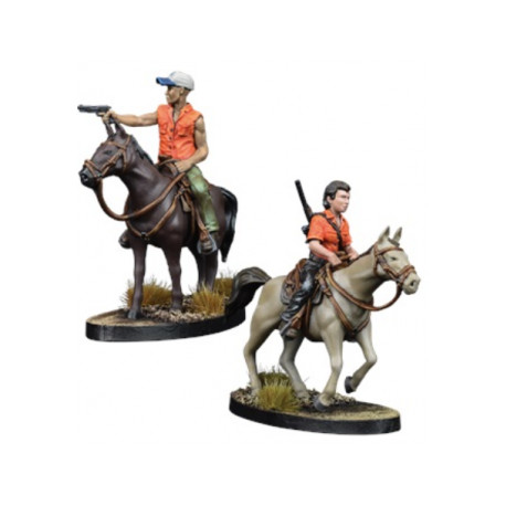 The Walking Dead: All Out War -Maggie and Glenn on Horseback - EN