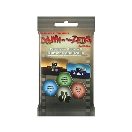 Dawn of the Zeds (3rd Ed.) Expansion Pack 3 Rumors and Rails - EN