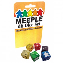Meeple D6 Dice Set - Yellow - EN