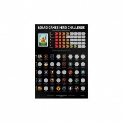 Scratch-Off Poster Board Games Hero Challenge
