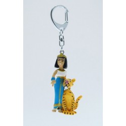 Kleopatra mit Leopard - Schlüsselanhänger