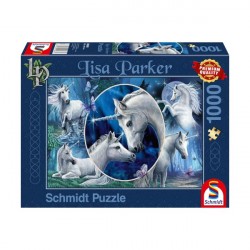 Puzzle: Anmutige Einhörner (1000 Teile)