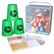 Speed Stacking: FlashCups (12 Stk., grün) mit Lunchbox+DVD