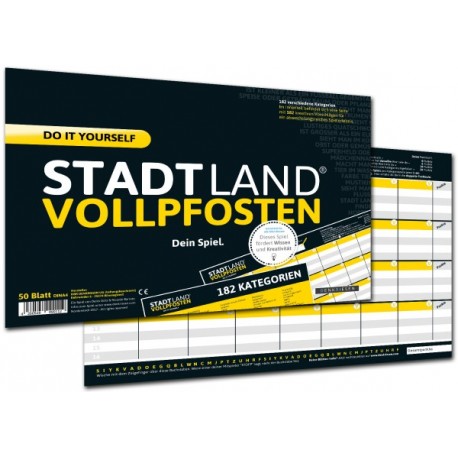 STADT LAND VOLLPFOSTEN ? DO IT YOURSELF-EDITION (DinA4-Format)