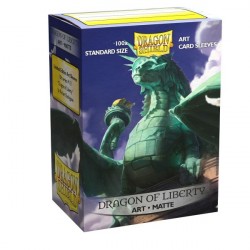 Dragon Shield: ART Sleeves Matte Classic ? Dragon of Liberty (100)