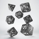 Classic RPG Dice Smoky/White (7)