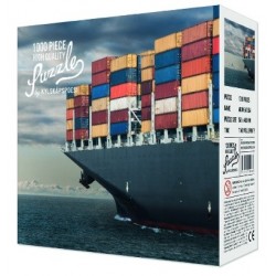 High Quality Puzzle Allein auf See - Containerschiff (1000 Teile)