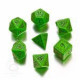 Runic Dice Green/Black (7)