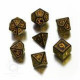 Runic Dice Black/Yellow (7)