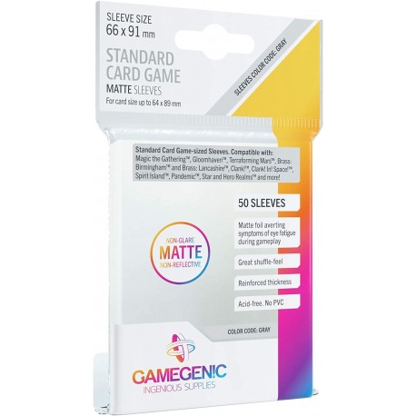 MATTE Standard Card Game Sleeves 66x91 mm Kartengröße 64x89mm