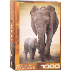 Puzzle Elephant & Baby 1000T 6000-0270