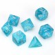 Cirrus Aqua silver Signature Polyhedral 7 Die Sets CHX27465