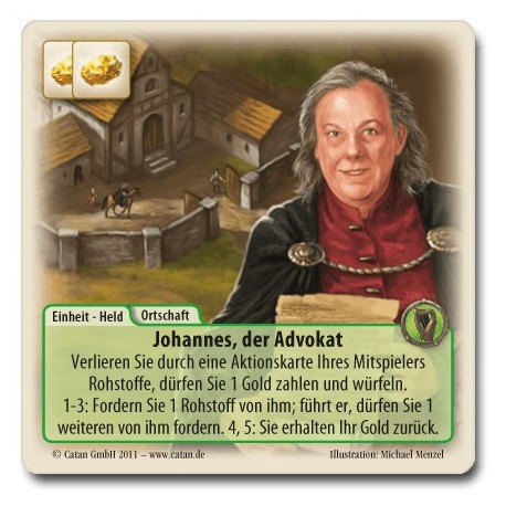 Die Fürsten von Catan Promo Johannes der Advokat