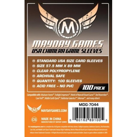 Sleeves Mayday Games 57,5 x 89 7044 (100) USA chimera