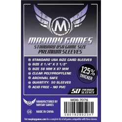 Sleeves Mayday Games 56x87 7076 US Standard Size