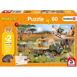 Puzzle Schleich Tierrettung 60T