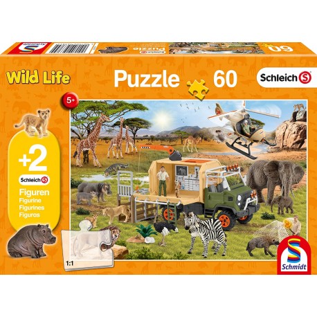 Puzzle Schleich Tierrettung 60T