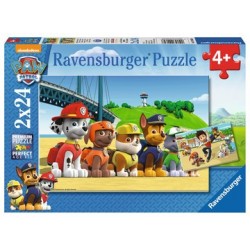 Puzzle: Paw Patrol - Heldenhafte Hunde (2x24 Teile)