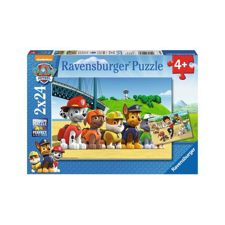 Puzzle: Paw Patrol - Heldenhafte Hunde (2x24 Teile)