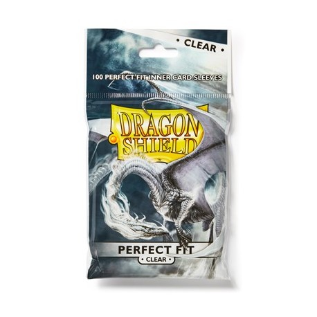 Dragon Shield: Perfect Fit Inner Sleeves ? Clear/Clear (100)