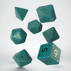 RuneQuest Turquoise/Gold Dice Set 7