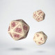 RuneQuest Beige/Burgundy Expansion Dice Set (3)