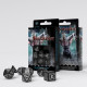 Bloodsucker Black & silver Dice Set (7)