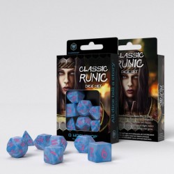 Classic Runic Glacier/Pink Dice Set (7)