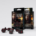 Classic Runic Black/Red Dice Set (7)