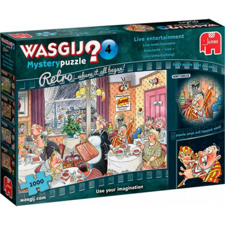 Wasgij Retro Mystery 4: Live Unterhaltung! (1000 Teile)