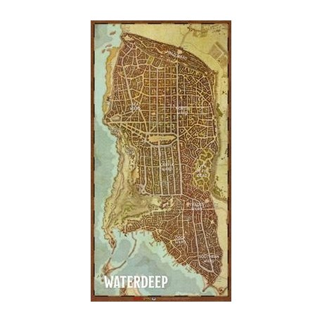 D&D: Waterdeep Vinyl Game Mat 20 x 40